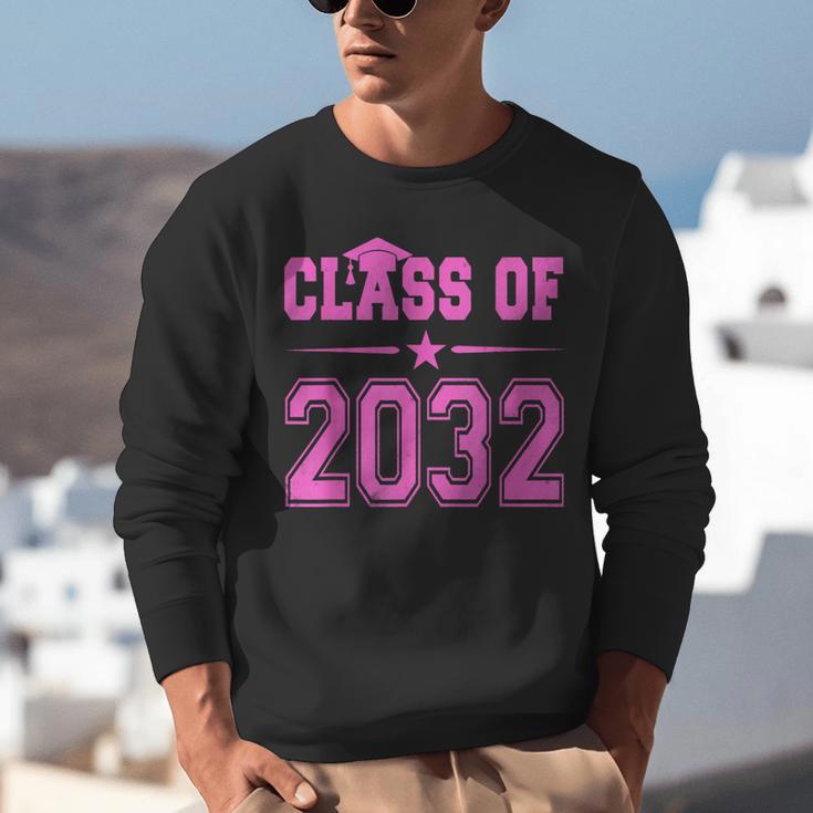 Class Of 2032 Pink Girls Shirt Graduation Unisex Sweatshirt