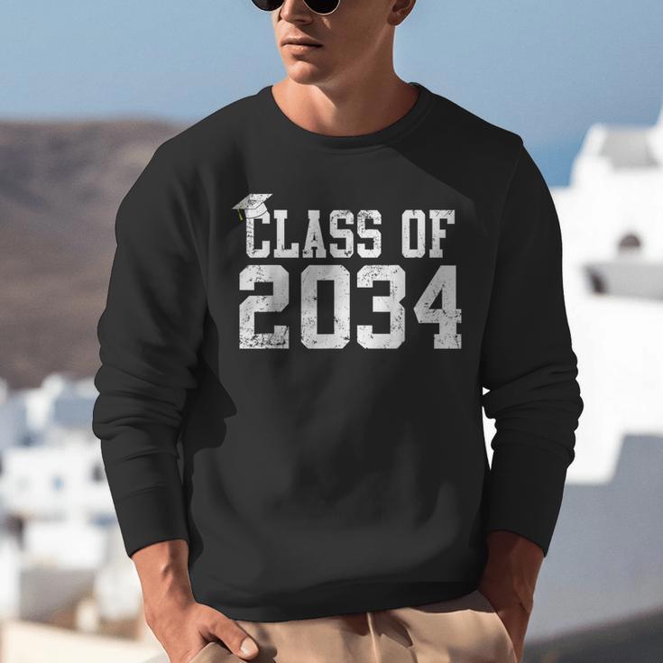 Class Of 2034 Grow With Me First Day Of School Graduation Unisex Sweatshirt
