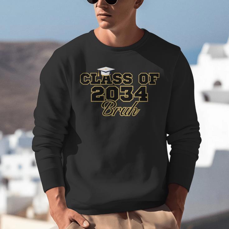 Class Of 2034 Senior 2034 Graduation Bruh Unisex Sweatshirt