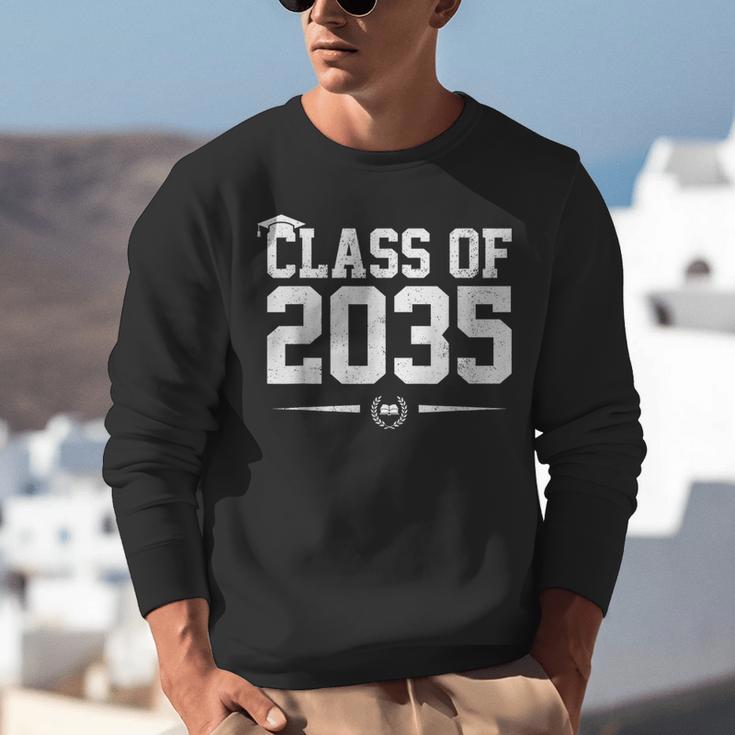Class Of 2035 Grow With Me Graduation First Day Of School Unisex Sweatshirt