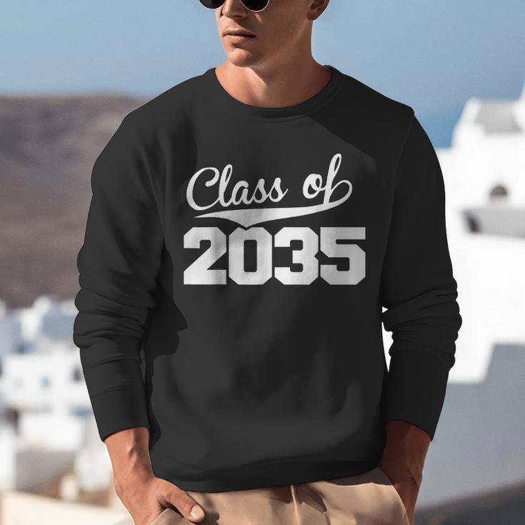 Class Of 2035 Kid To Adult Future Years Graduation Keepsake Unisex Sweatshirt