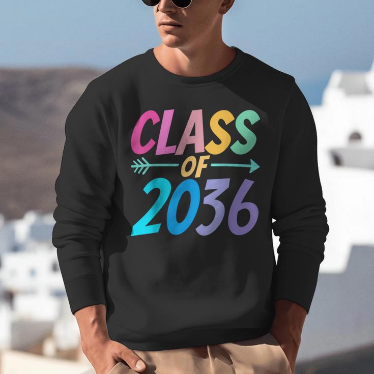 Class Of 2036 First Day Kindergarten Grow With Me Graduation Unisex Sweatshirt