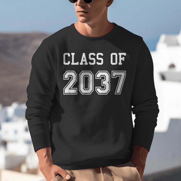 Class Of 2037 Shirt Graduation School Kids Future Graduate Unisex Sweatshirt