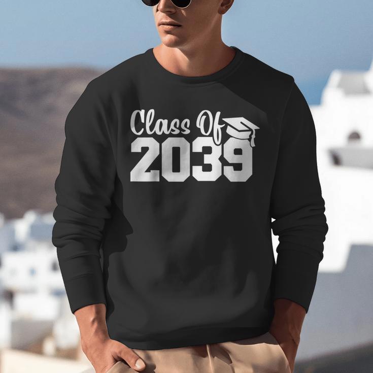 Class Of 2039 Senior 2039 Kindergarten To Graduation Unisex Sweatshirt