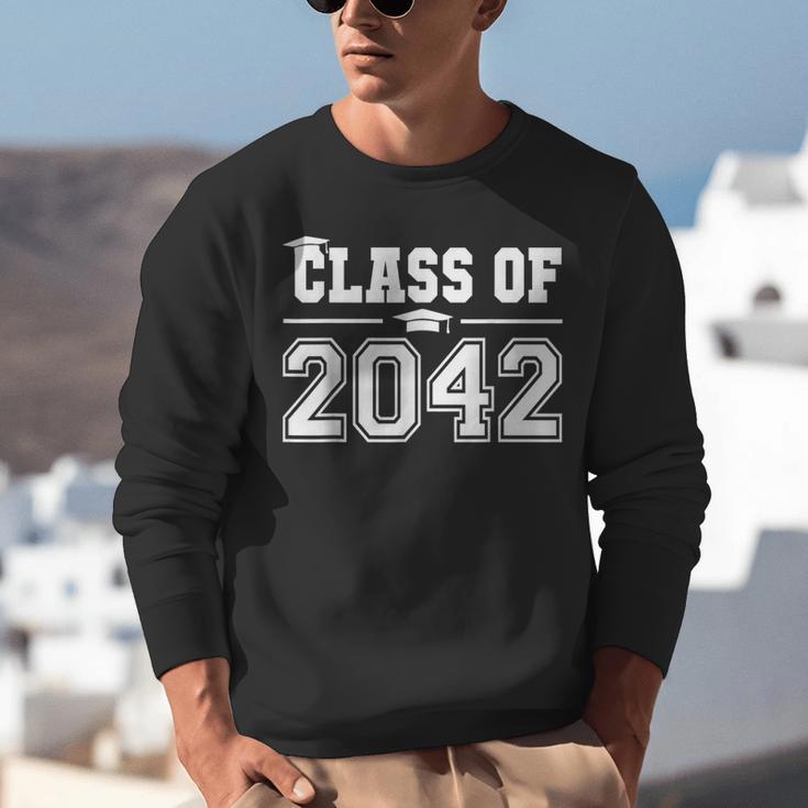 Class Of 2042 Grow With Me First Day Of School Graduation Unisex Sweatshirt