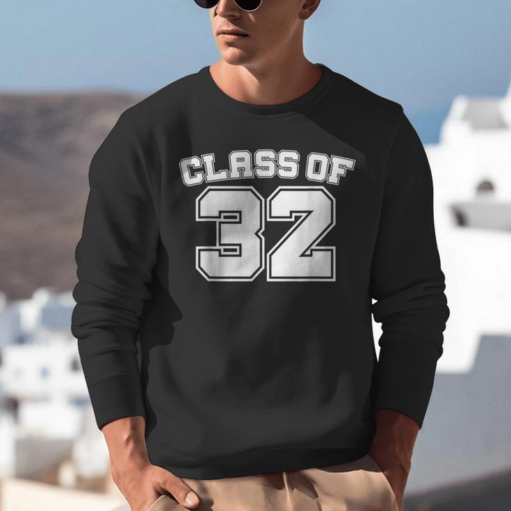 Class Of 32 2032 School Tee Shirt Graduation Class Party Unisex Sweatshirt