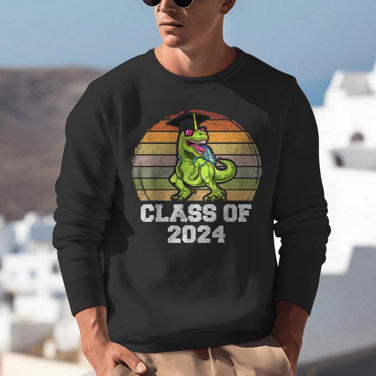 Class Of Dinosaur Apparel 2024 Graduation Graduate Dino Boy Unisex Sweatshirt