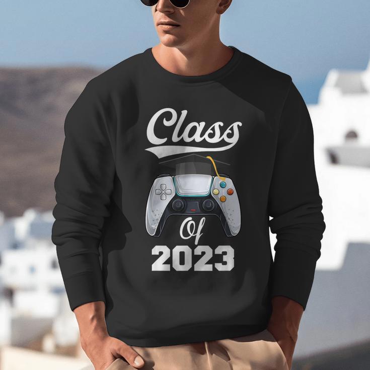 Class Of Gamer 2023 Shirt Graduation Game Boy Graduate Unisex Sweatshirt