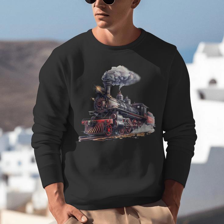 Classic Steam Train Enthusiasts Nostalgia For Train Lovers Unisex Sweatshirt Classic Steam Train Enthusiasts Nostalgia For Train Lovers Unisex Sweatshirt