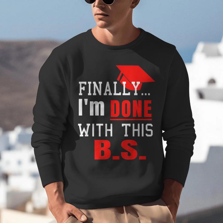College GraduationShirt Senior Finally Done Unisex Sweatshirt