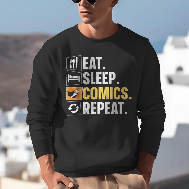 Comic Book Comic Stuff & Accessories -Adult Small Modern Letter Print Crew Collar Short Sleeve T-Shirt Unisex Sweatshirt