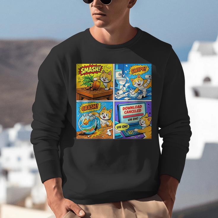 Comic Reader Comic Book Merch Vintage Reading Comic Books Unisex Sweatshirt