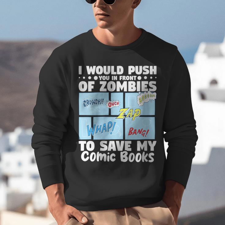 Comics Collecting Book Collector Guide Comics Lover Unisex Sweatshirt