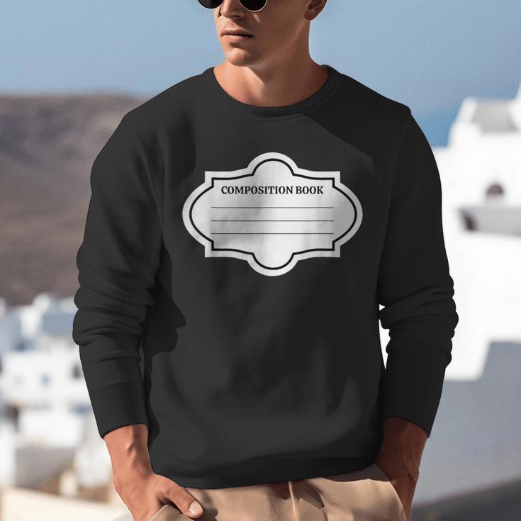 Composition Book Notebook Teacher's Halloween Group Costume Unisex Sweatshirt Composition Book Notebook Teacher's Halloween Group Costume Unisex Sweatshirt