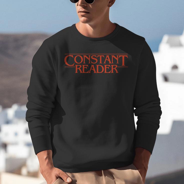 Constant Reader Fan Of Horror Suspense Books Bibliophile Unisex Sweatshirt