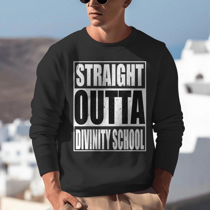 Cool Straight Outta Divinity School Graduation Shirt Unisex Sweatshirt