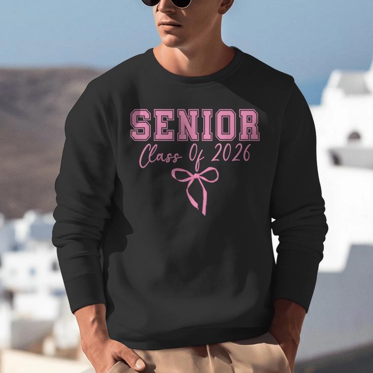 Coquette Senior 2026 Class Of 2026 Pink Bow Graduation 2026 Unisex Sweatshirt