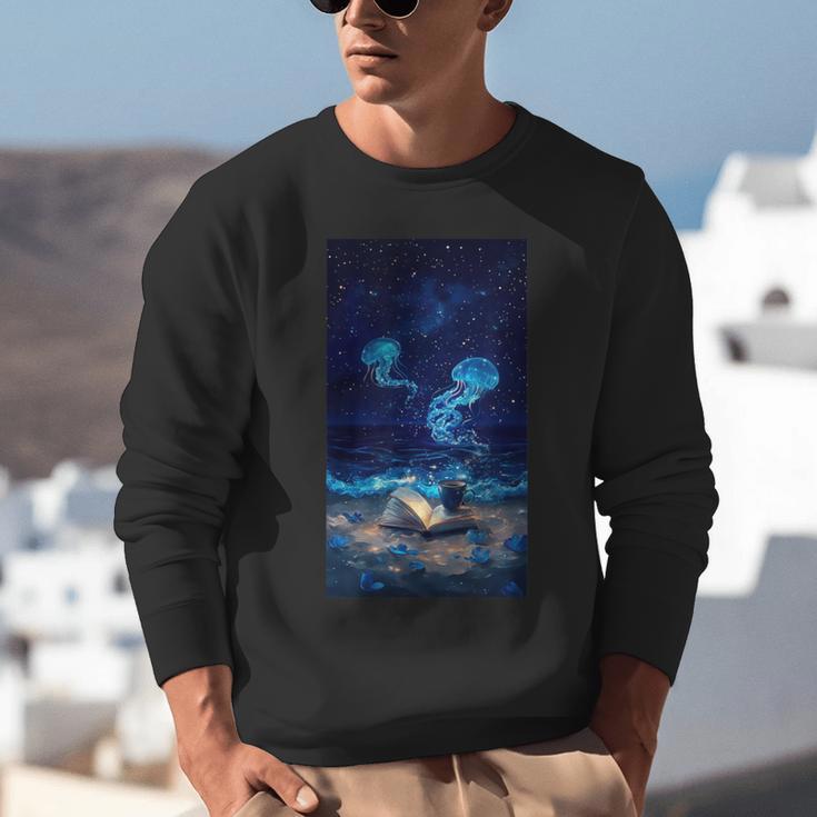 Cosmic Botanical Book Lover Reading Unisex Sweatshirt Cosmic Botanical Book Lover Reading Unisex Sweatshirt