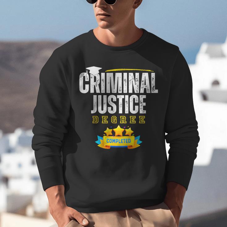 Criminal Justice Degree Graduation Senior Celebration Grad Unisex Sweatshirt