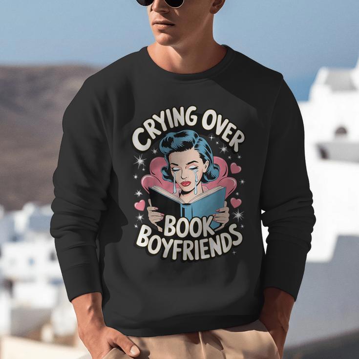 Crying Over Book Boyfriends Unisex Sweatshirt