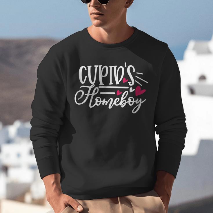 Cupid's Homebody Introvert Valentine's Day Home Unisex Sweatshirt Cupid's Homebody Introvert Valentine's Day Home Unisex Sweatshirt