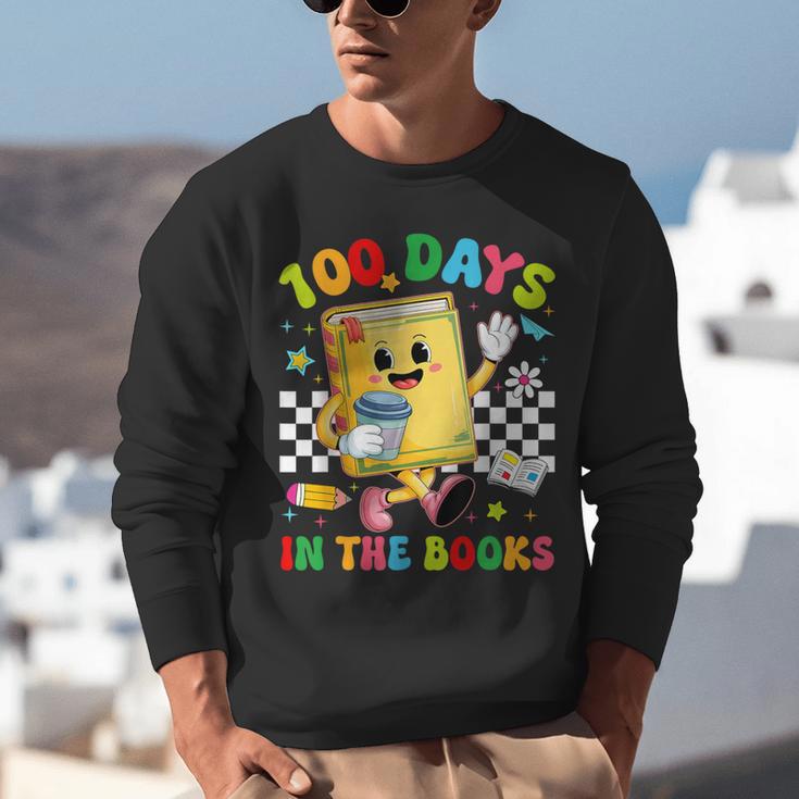 Cute 100 Days In The Books Groovy Boy Girl Teacher Unisex Sweatshirt