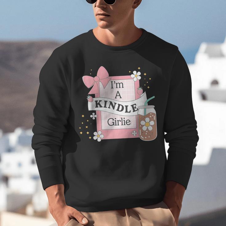 Cute Bookish Kindle Girlie Nerdy Read Book Lover Girl Women Unisex Sweatshirt