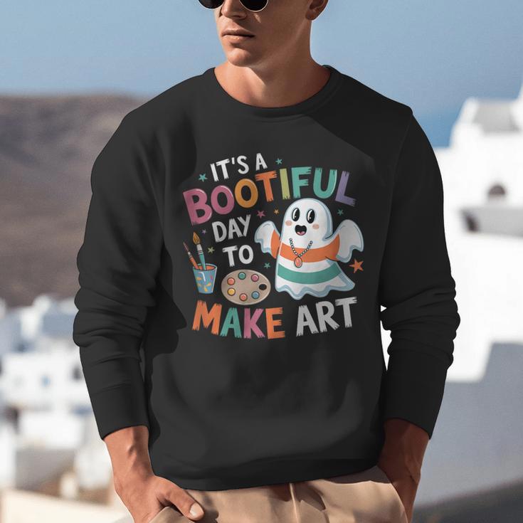 Cute Ghost Book Halloween Spooky Boo School Art Teacher Unisex Sweatshirt Cute Ghost Book Halloween Spooky Boo School Art Teacher Unisex Sweatshirt