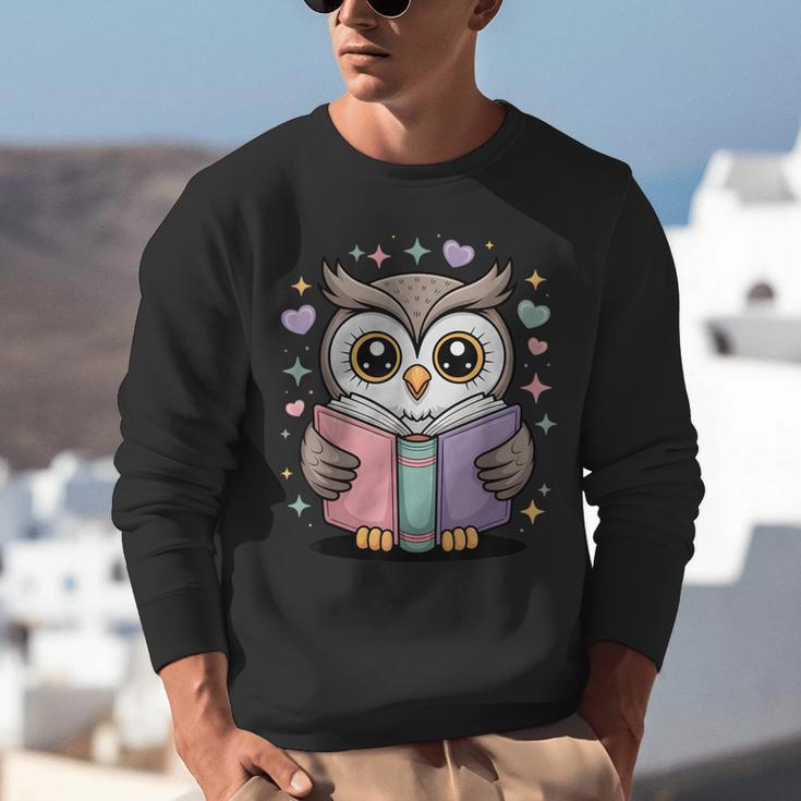 Cute Reading Owl Book Lover Teacher Librarian Bookworm Unisex Sweatshirt Cute Reading Owl Book Lover Teacher Librarian Bookworm Unisex Sweatshirt