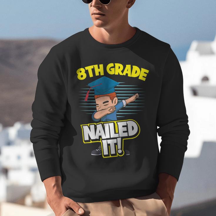 Dabbing Graduation Boy 8th Grade Class Of 2021 Unisex Sweatshirt