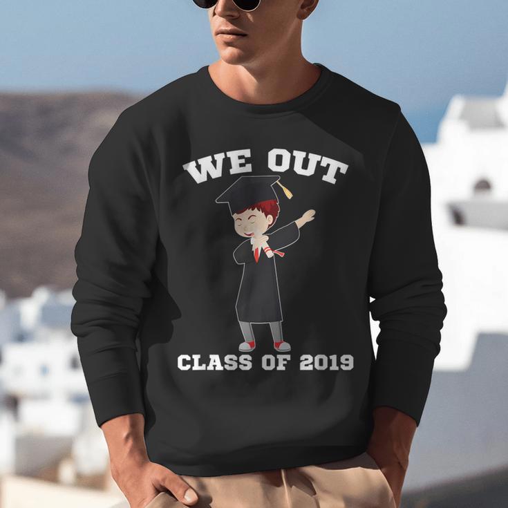 Dabbing Graduation Boy Class Of 2019 We Out Unisex Sweatshirt