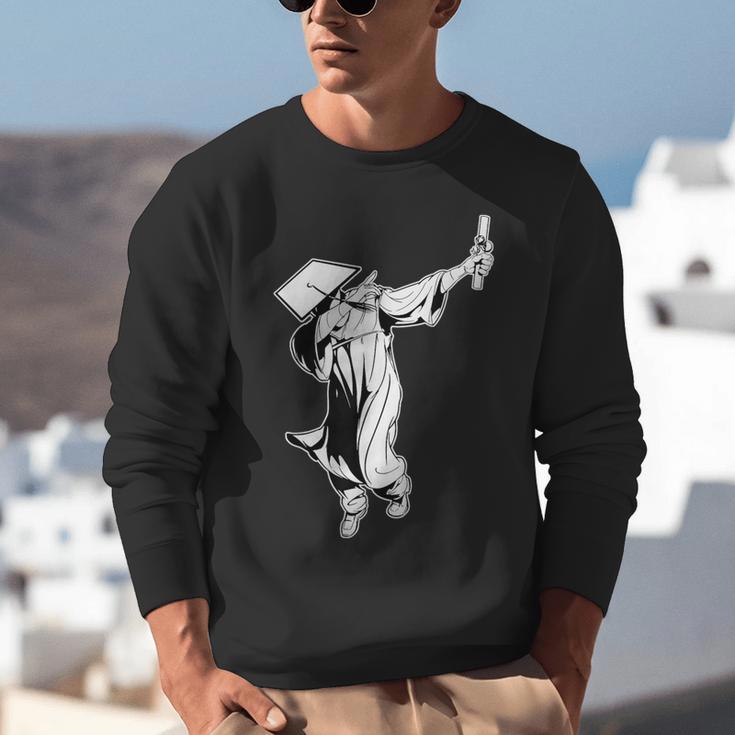 Dabbing Graduation Class Of 2025 Men Graduation Unisex Sweatshirt