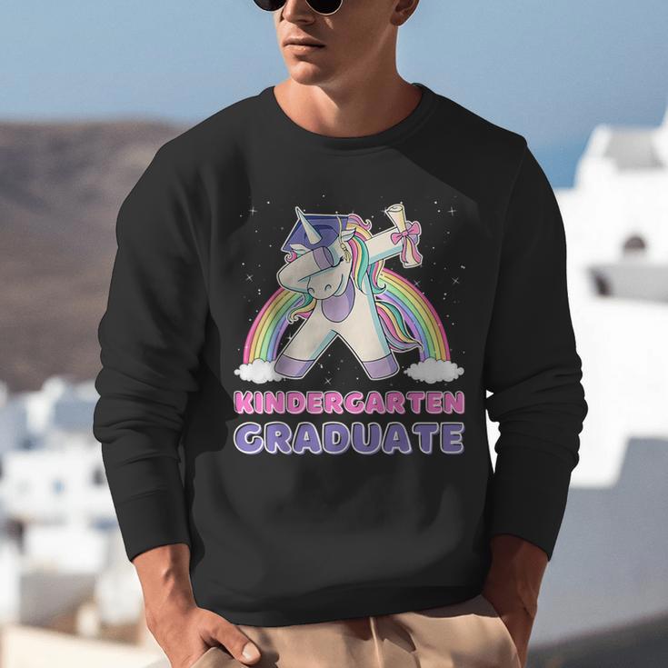 Dabbing Unicorn Kindergarten Graduation Dab Dance Girl Unisex Sweatshirt