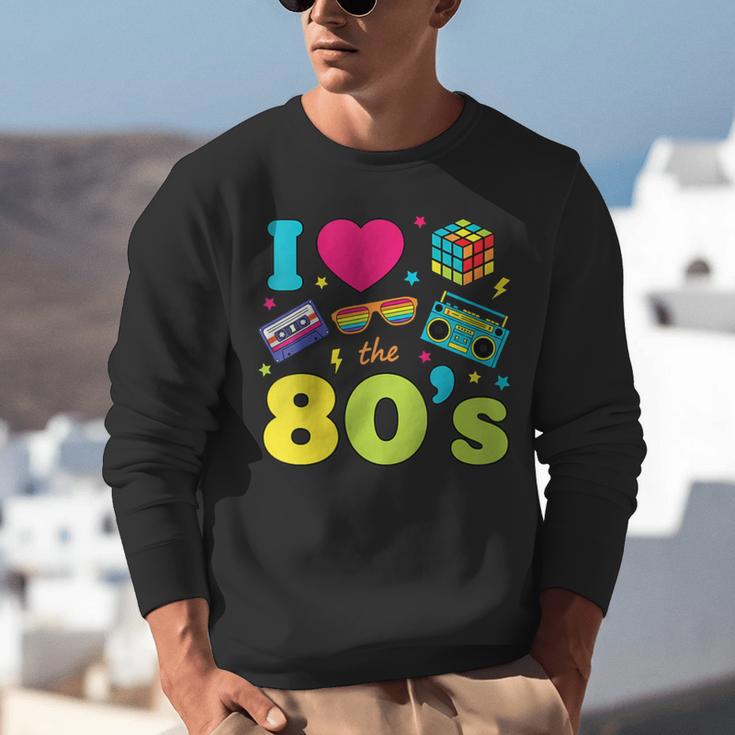 Dad I Love The 80's Retro 80s Nostalgia For Dad Unisex Sweatshirt