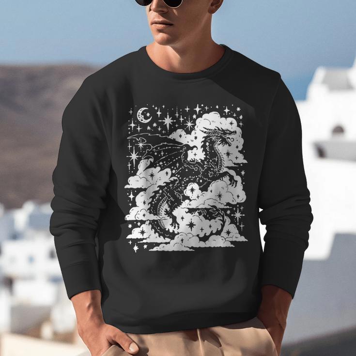 Dark Academia Fantasy Dragon Book Lover Bookish Goblincore Unisex Sweatshirt