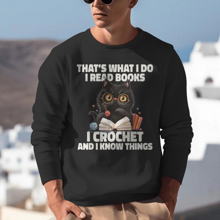 Das Ist Es Was Ich Tue Ich Lese Books Crochet And Unisex Sweatshirt