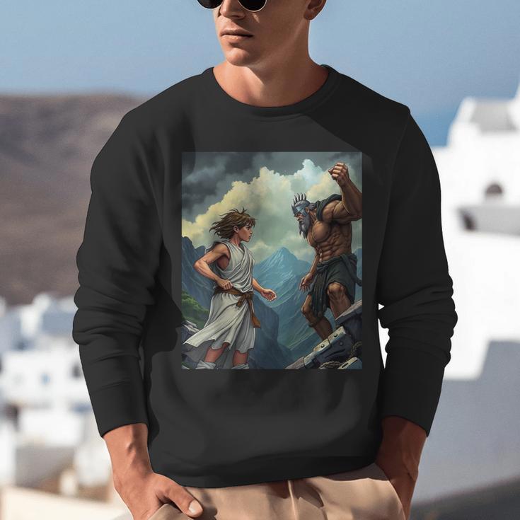 David And Goliath Bible Book Of Samuel King David Comic Unisex Sweatshirt