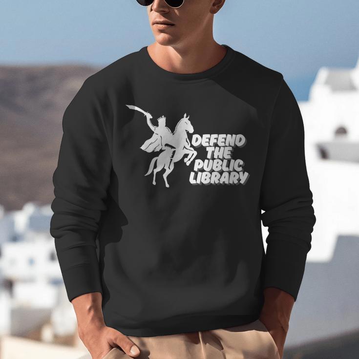 Defend Public Library Support Local Library Book Lover Unisex Sweatshirt
