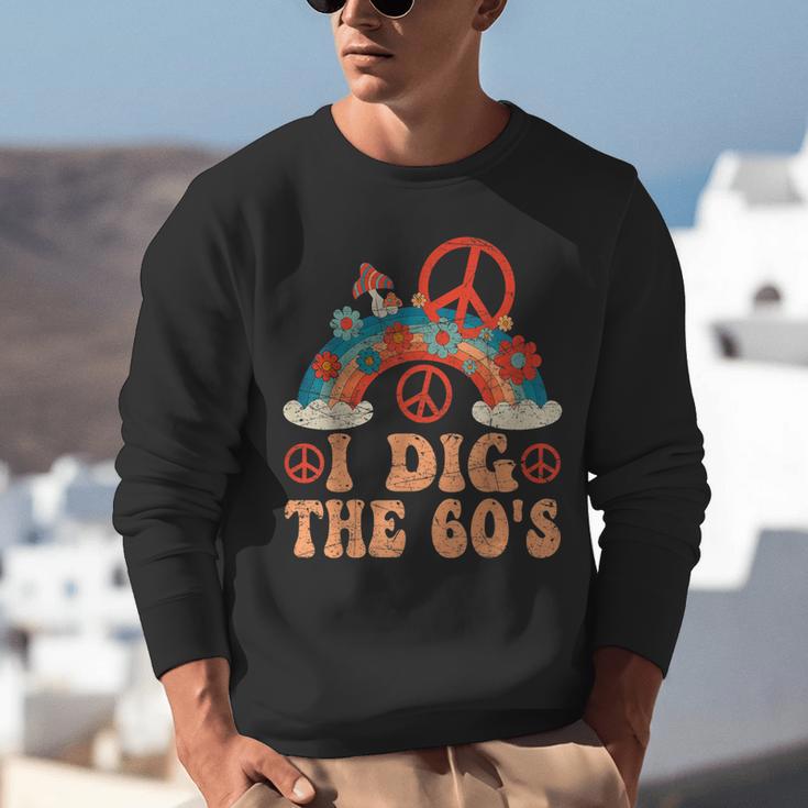 I Dig The 60s Aesthetic Nostalgia 1960's Retro 60s Party Unisex Sweatshirt I Dig The 60s Aesthetic Nostalgia 1960's Retro 60s Party Unisex Sweatshirt