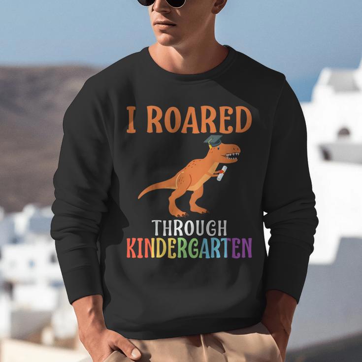 Dinosaur Graduation I Roared Through Kindergarten T-Shirt Unisex Sweatshirt
