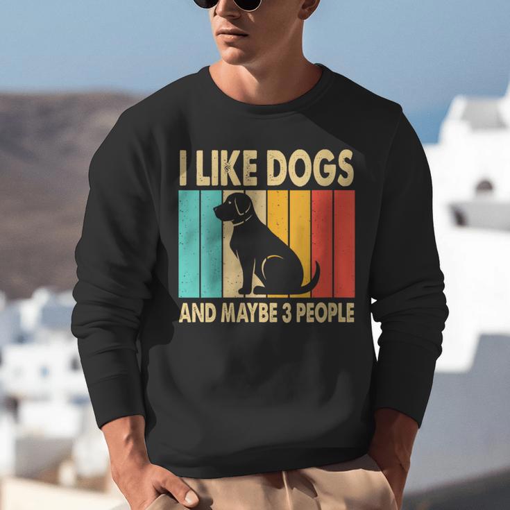 I Like Dogs And Maybe 3 People Introvert Unisex Sweatshirt I Like Dogs And Maybe 3 People Introvert Unisex Sweatshirt