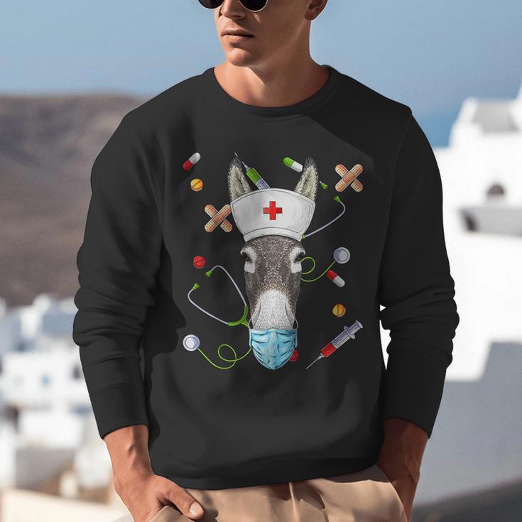 Donkey Nurse RN ER Nursing School Graduation Unisex Sweatshirt