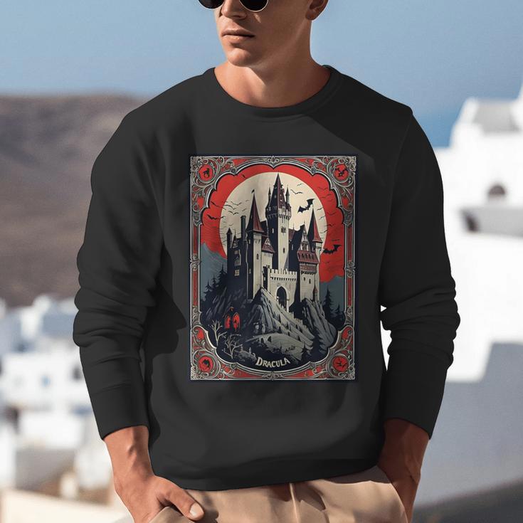 Dracula's Castle Book Cover Illustration Unisex Sweatshirt