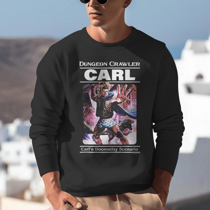 Dungeon Crawler Carl Vintage Paperback Illustration Book Unisex Sweatshirt