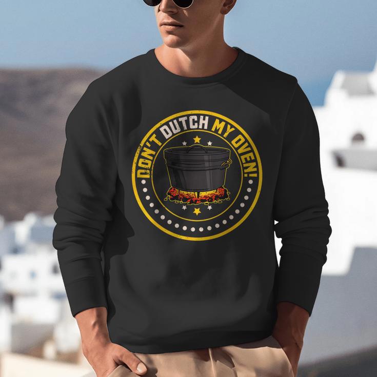 Dutch Oven Cookbook Casserole Cooking Cuisine Camping Recipe Unisex Sweatshirt