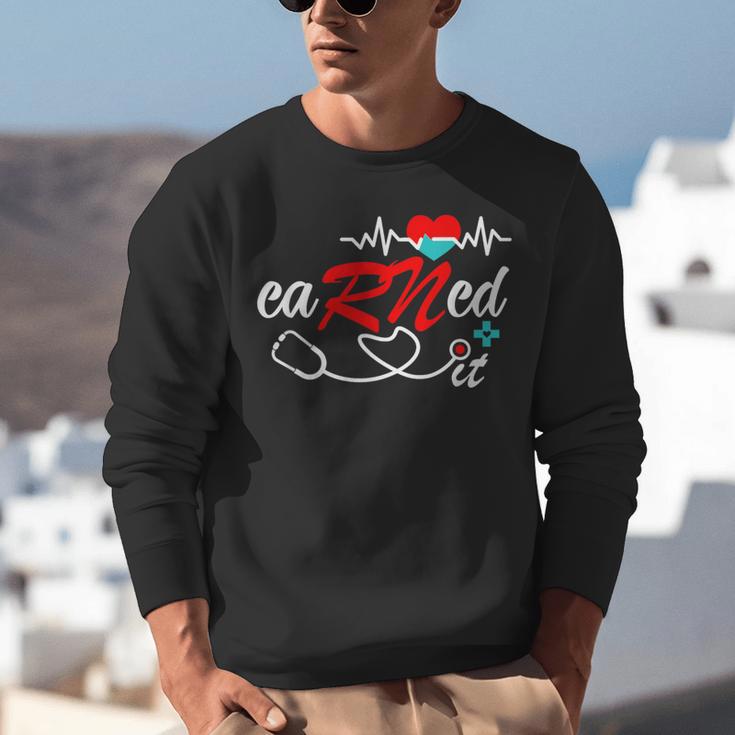 Earned It RN Nurse Graduation RN & LPN Nursing Unisex Sweatshirt