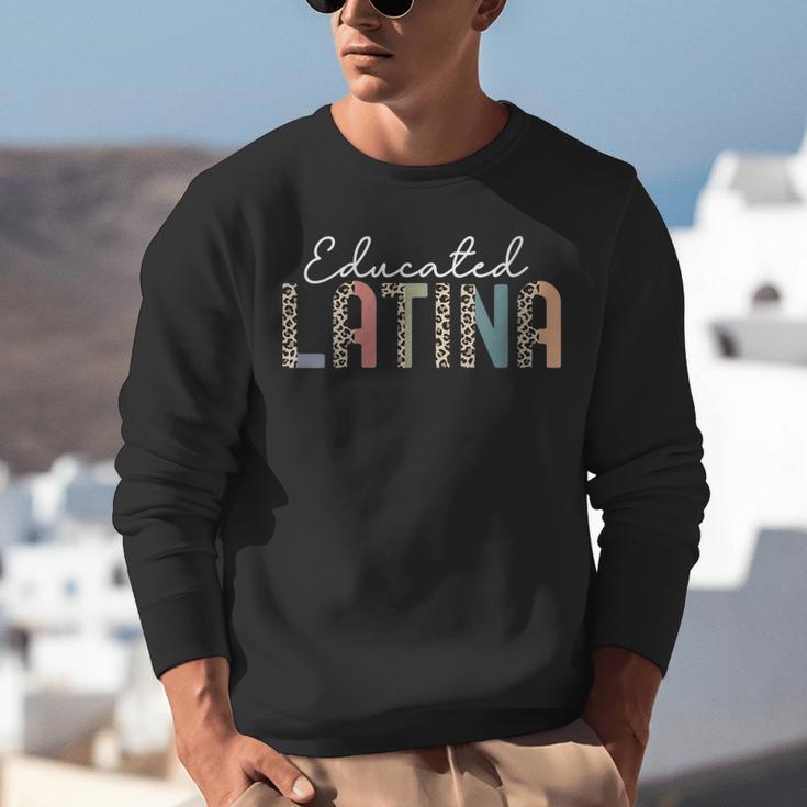 Educated Latina Proud Graduate Latinas Pride Graduation Unisex Sweatshirt