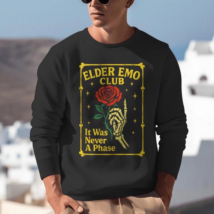 Elder Emo Club Emo Gothic Music Nostalgia Unisex Sweatshirt Elder Emo Club Emo Gothic Music Nostalgia Unisex Sweatshirt