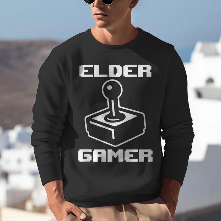 Elder Gamer Retro Video Game Nostalgia Old Gamer Unisex Sweatshirt