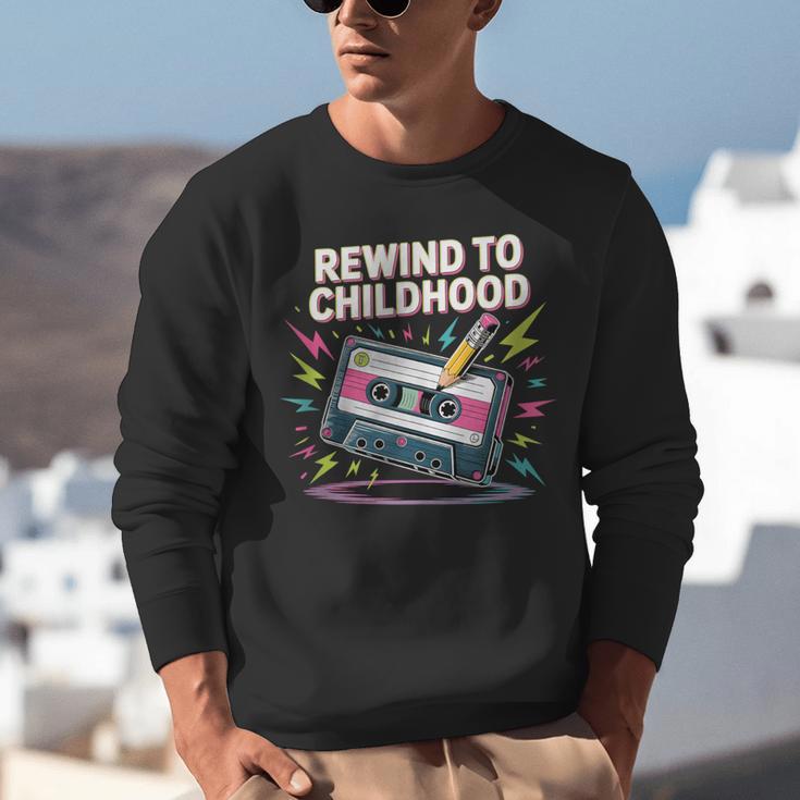 Elder Millennials Embracing 90s Rewind Nostalgia Vibes Unisex Sweatshirt
